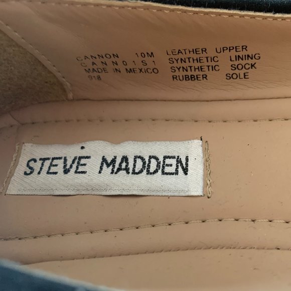 Steve Madden Ruffle Front Black Flats - Size 10M - Picture 3 of 5